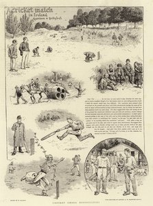 Een cricketwedstrijd in Ierland